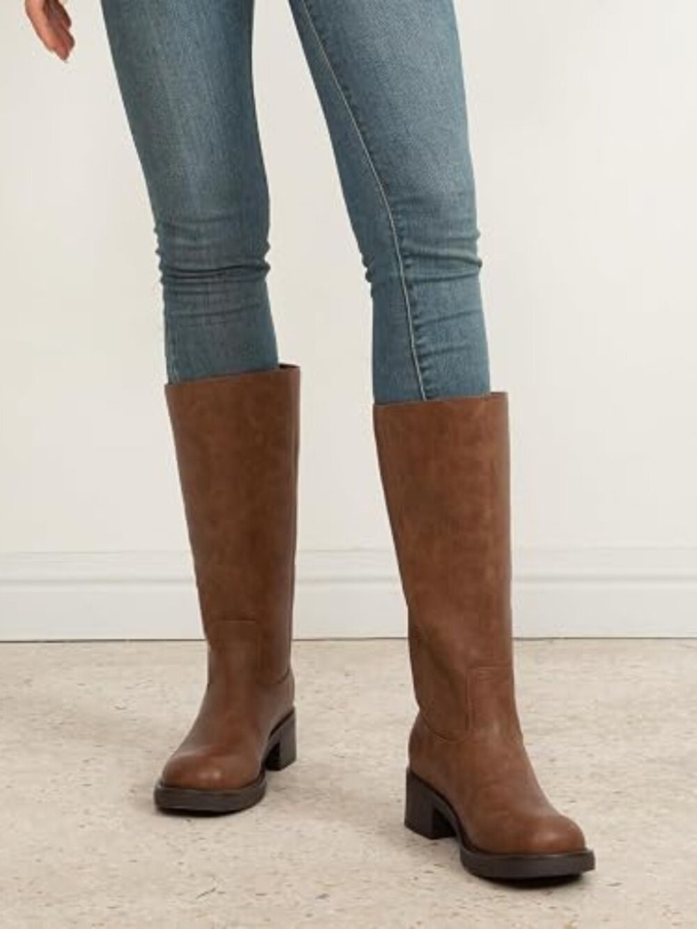 Tan Mid-Calf Women’s Heeled Boots - Versatile Everyday Style